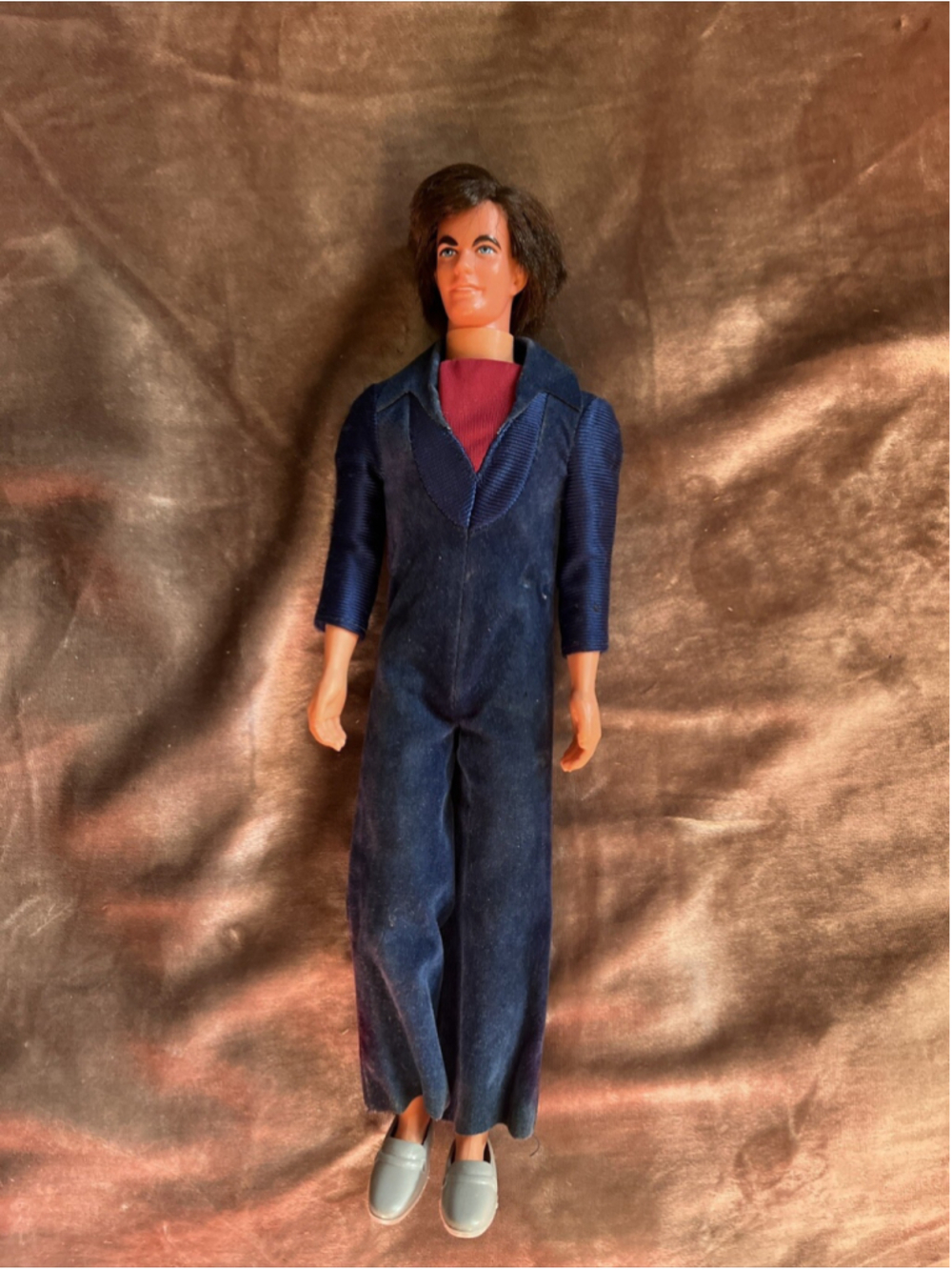 Vintage Mod Hair Ken 1968 Mattel Doll Black Hair, Dreamy Blue Eyes! VTG SEE/READ